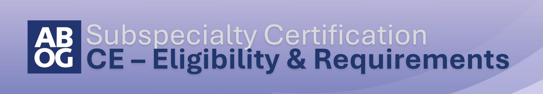 Subspecialty Certification Bulletins (16)