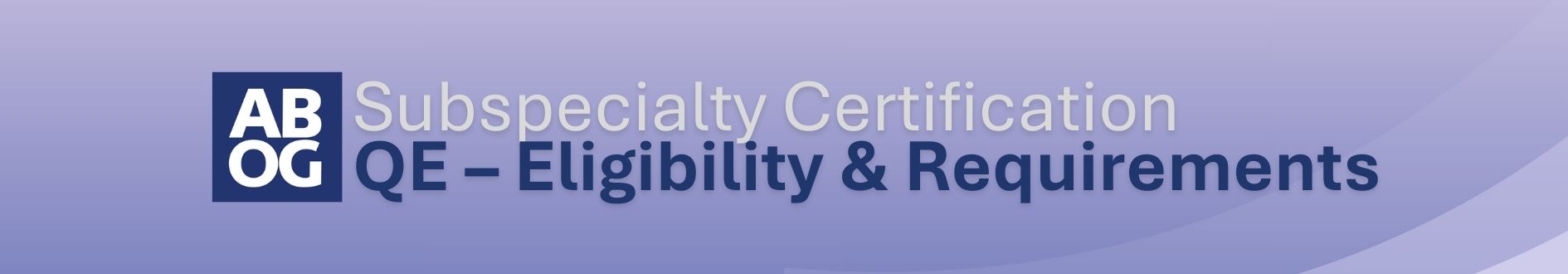 Subspecialty Certification Bulletins (6)